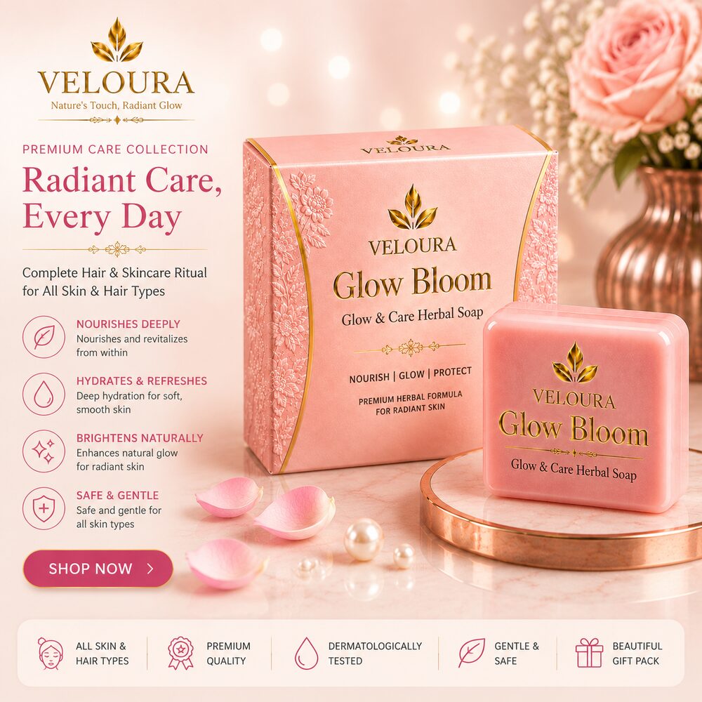 Veloura Glow Bloom herbal soap